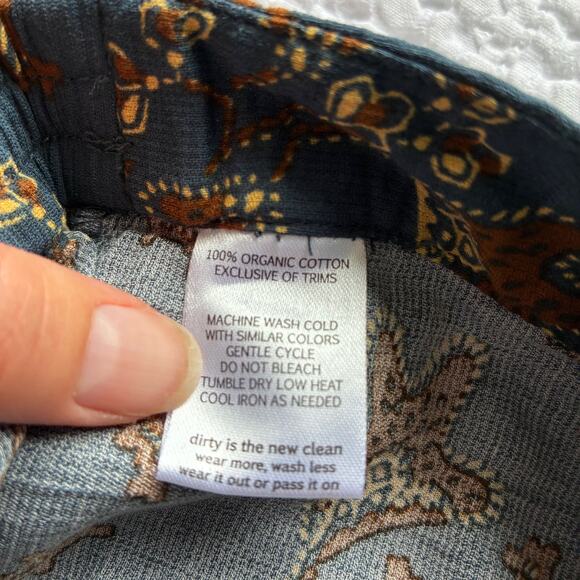 NWOT Toad & Co Skirt Manzana Pull-on Midi Women S Button 100% Organic Cotton 90s - Picture 10 of 16